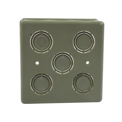 Caja Cuadrada  de 1/2" - 3/4" para PVC Conduti Pesado.