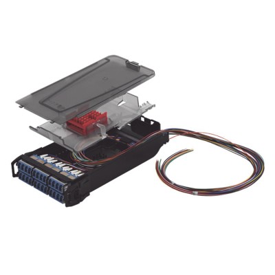 Cassette para Empalme (Fusión) LightVerse, Hasta 24 Fibras, Conectores