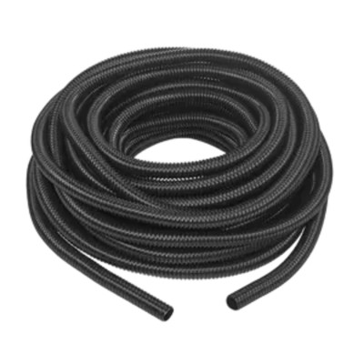 Manguera hermética flexible tipo PolyTuff no metálica, negra de 3/4", 