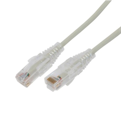 Cable de Parcheo Slim UTP Cat6A - 10 Metros (32.81 Pies) Gris, Diámetr
