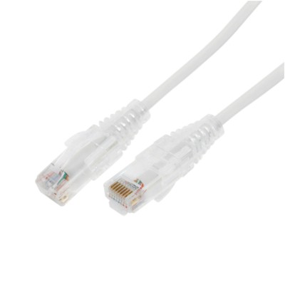 Cable de Parcheo Slim UTP Cat6A - 10 Metros (32.81 Pies) Blanco, Diáme