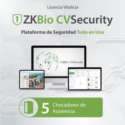 Licencia para ZKBio CVsecurity permite gestionar hasta 5 dispositivos 