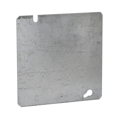 Tapa Cuadrada Ciega de  Acero Galvanizado de 4 11/16".