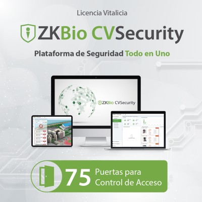 Licencia para ZKBio CVsecurity permite gestionar hasta 75 puertas para