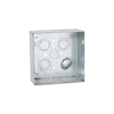 Caja Cuadrada 4 11/16 x 4 11/16"/ Profundidad 2- 1/8"/ Cuenta con 6 En