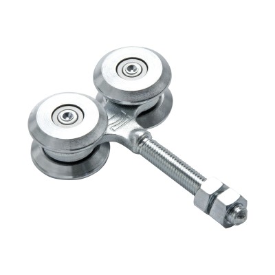 4C Carretilla Grande Para Puertas Colgantes / Fabricada en Acero Galva