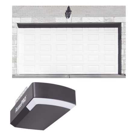 KIT COMPLETO Puerta D/ Garage 16x7 Pies / Cuadro Corto / Color blanco 
