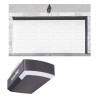 KIT COMPLETO Puerta D/ Garage 16x7 Pies / Cuadro Corto / Color blanco 