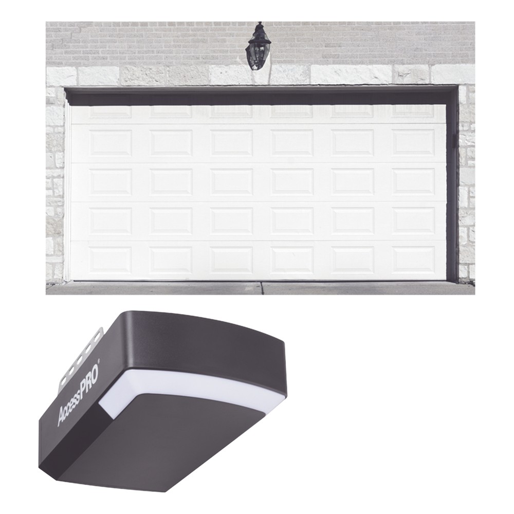 KIT COMPLETO Puerta D/ Garage 16x8 Pies / Cuadro Corto / Color blanco 