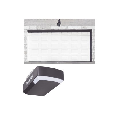 KIT COMPLETO Puerta D/ Garage 9x8 Pies / Cuadro Corto / Color blanco /