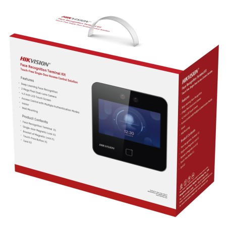 Kit de Control de Acceso TODO INCLUIDO con Lector de Rostros, QRs y Ta