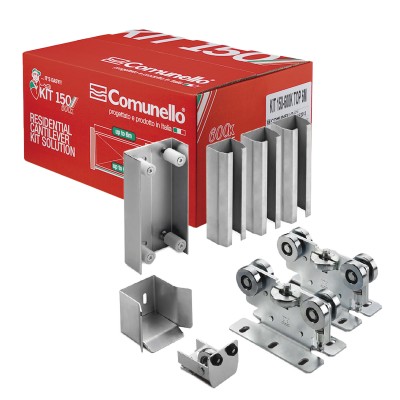 KIT para puertas autoportantes de hasta 3 m y 600 kg con rodillos de n