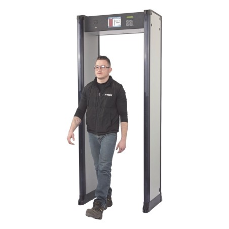 Arco Detector de Metales de 33 Zonas con Anclaje para Fijarse al Piso.