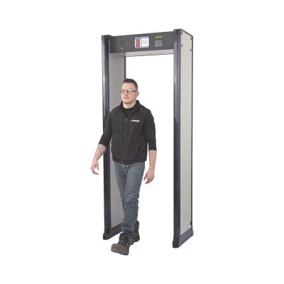 Arco Detector de Metales de 18 Zonas con Anclaje para Fijarse al Piso.
