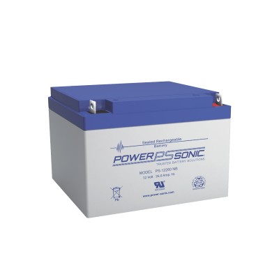 Batería 12V, 26AH, Para Respaldo, Tecnologías AGM/VRLA, 5 Años Vida Út