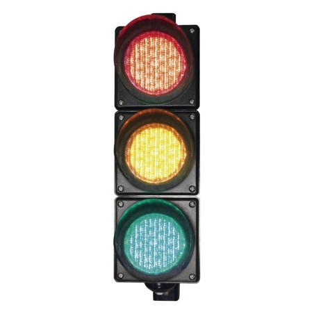 Semáforo / Señalización Rojo, Verde y Amarillo / Diametro 100mm / LED 