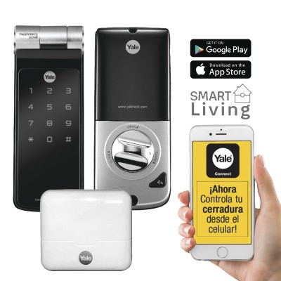 Kit de Hub con Cerradura YDF40A: Código, Biometria y apertura Smartpho
