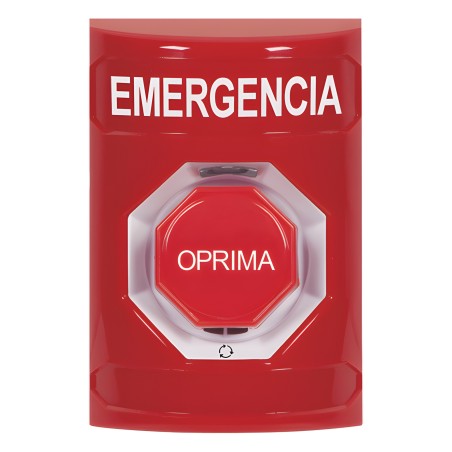 Botón de Emergencia, Texto en Español, Color | LECOSYS